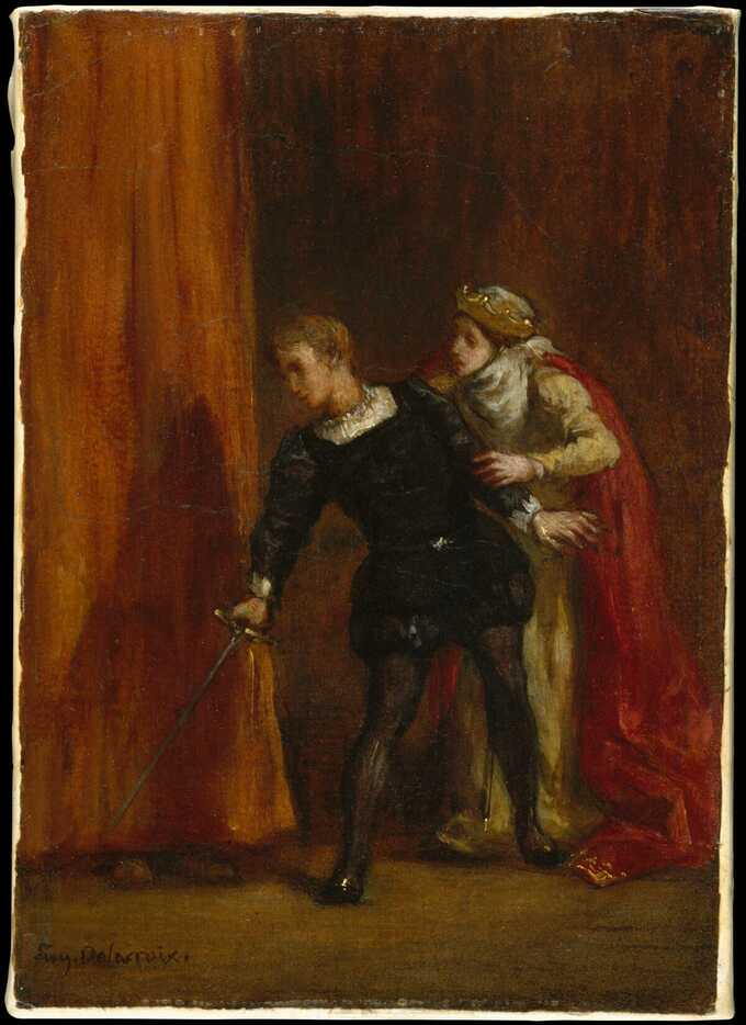 Eugène Delacroix : Hamlet et sa mère