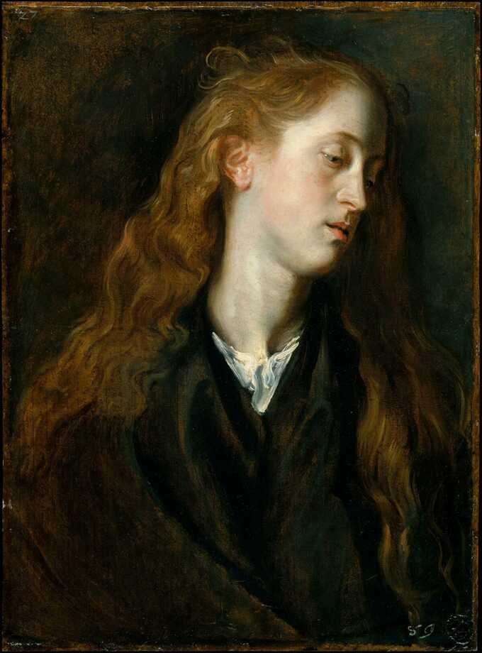 Anthony van Dyck : Tête d'étude d'une jeune femme