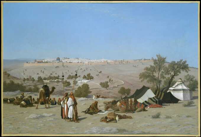 Charles-Théodore Frère : Jérusalem depuis le mont des Oliviers