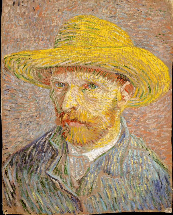 Vincent van Gogh : Autoportrait au chapeau de paille