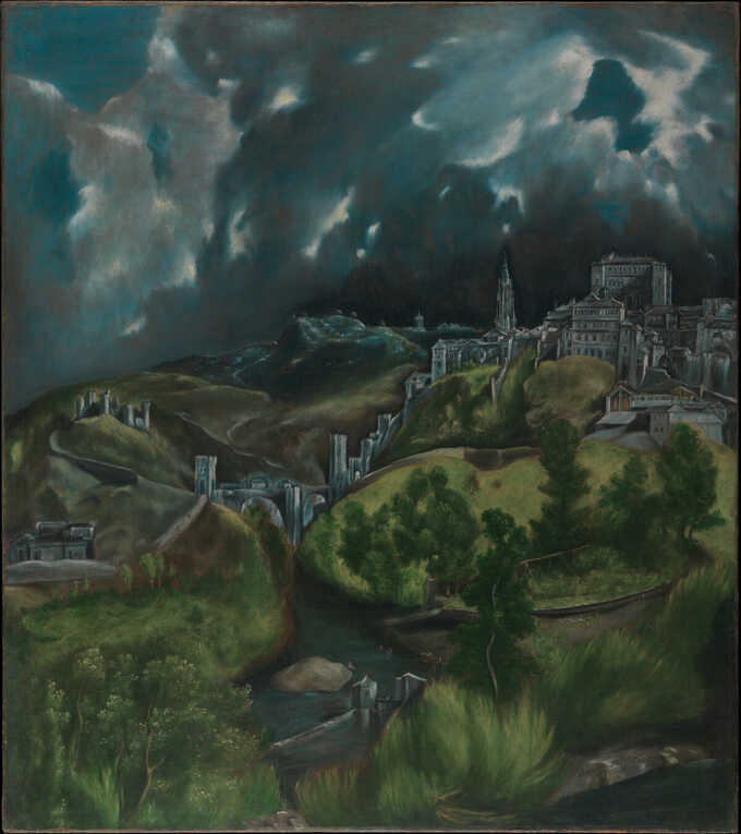 El Greco (Domenikos Theotokopoulos) : Vue de Tolède