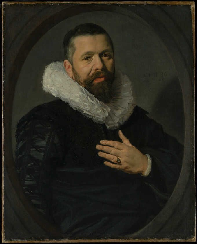 Frans Hals : Portrait d'un homme barbu avec une collerette