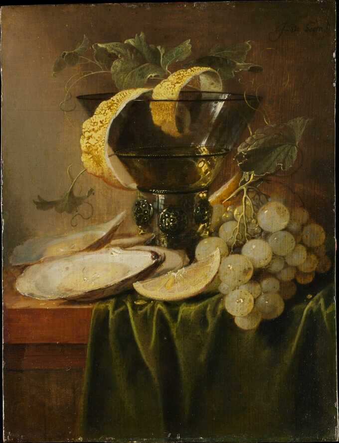 Jan Davidsz de Heem : Nature morte au verre et aux huîtres