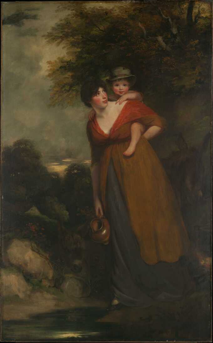 John Hoppner : Mme Richard Brinsley Sheridan (Hester Jane Ogle, 1775/76-1817) et son fils (Charles Brinsley Sheridan, 1796-1843)