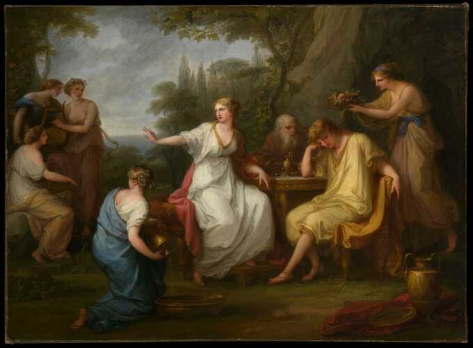 Angelica Kauffmann : La douleur de Télémaque