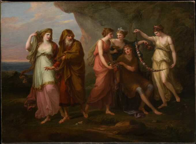 Angelica Kauffmann : Télémaque et les Nymphes de Calypso