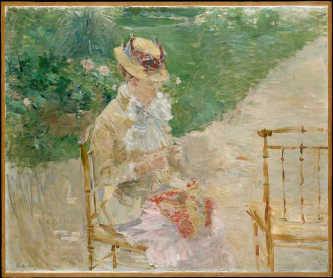 Berthe Morisot : Jeune femme tricot