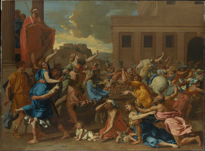 Nicolas Poussin : L'enlèvement des femmes sabines