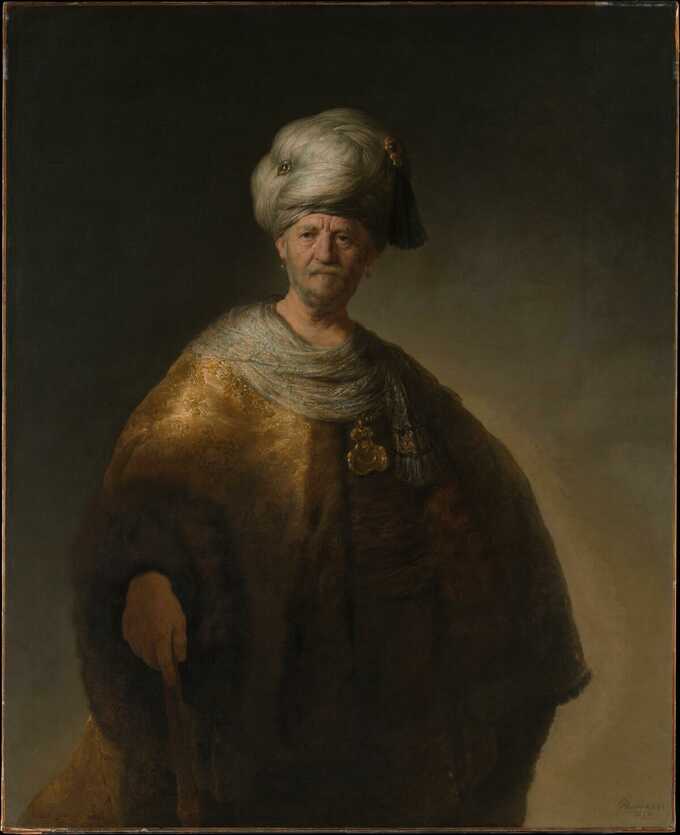 Rembrandt (Rembrandt van Rijn) : L'homme au turban