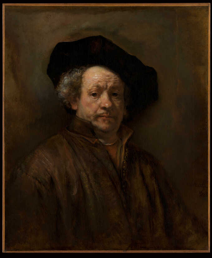 Rembrandt (Rembrandt van Rijn) : Autoportrait