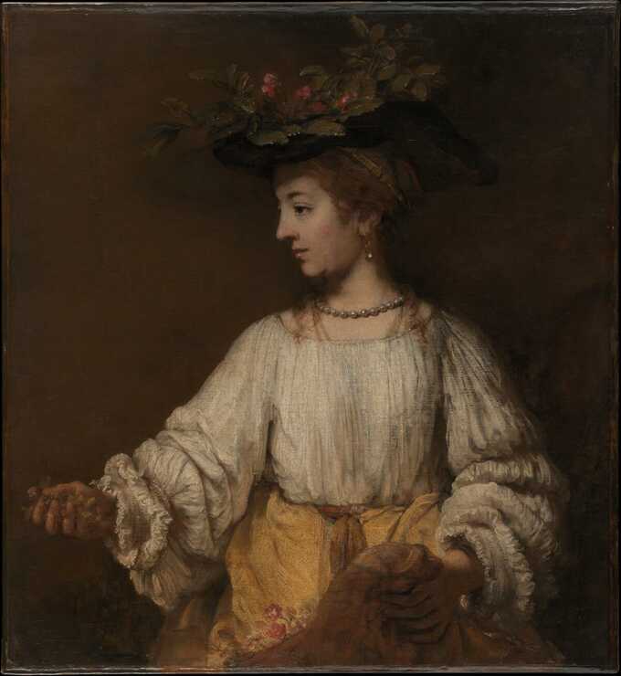 Rembrandt (Rembrandt van Rijn) : Flore