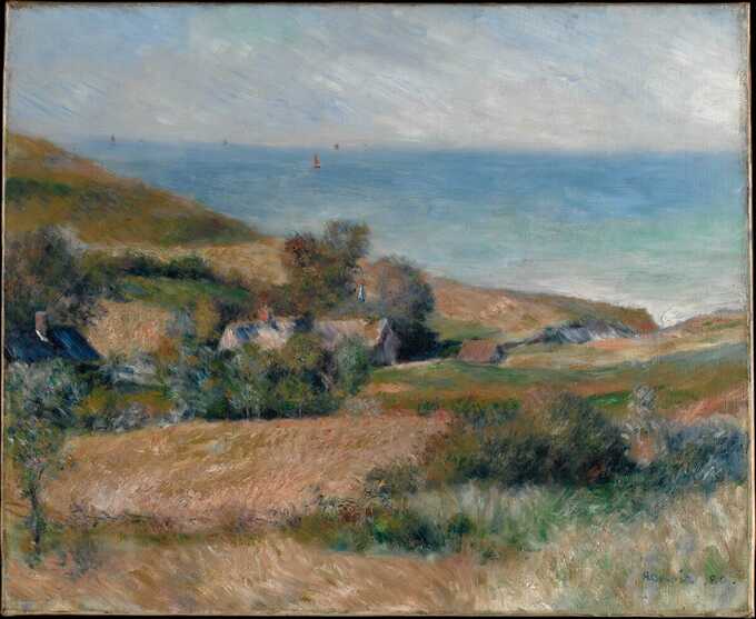 Auguste Renoir : Vue sur la côte près de Wargemont en Normandie