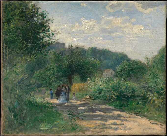 Auguste Renoir : Une route à Louveciennes
