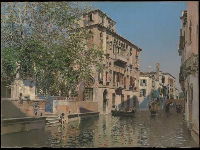 Martín Rico y Ortega : Un canal à Venise