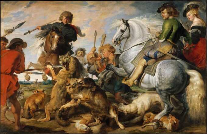 Peter Paul Rubens : Chasse au loup et au renard