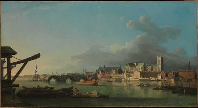 Samuel Scott : Le bâtiment du pont de Westminster