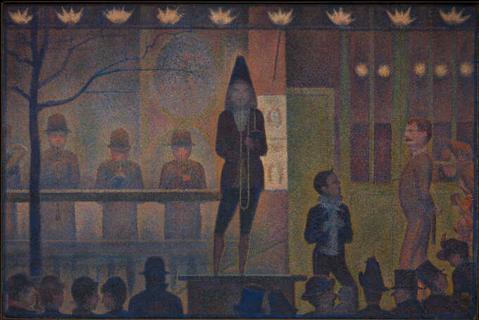 Georges Seurat : Spectacle de cirque (défilé de cirque)