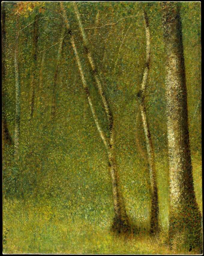 Georges Seurat : La forêt de Pontaubert