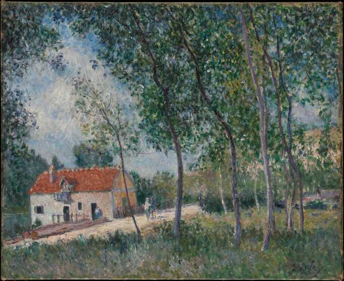 Alfred Sisley : La route de Moret à Saint-Mammès