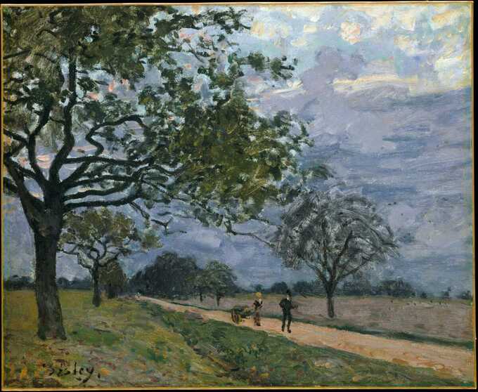 Alfred Sisley : La route de Versailles à Louveciennes