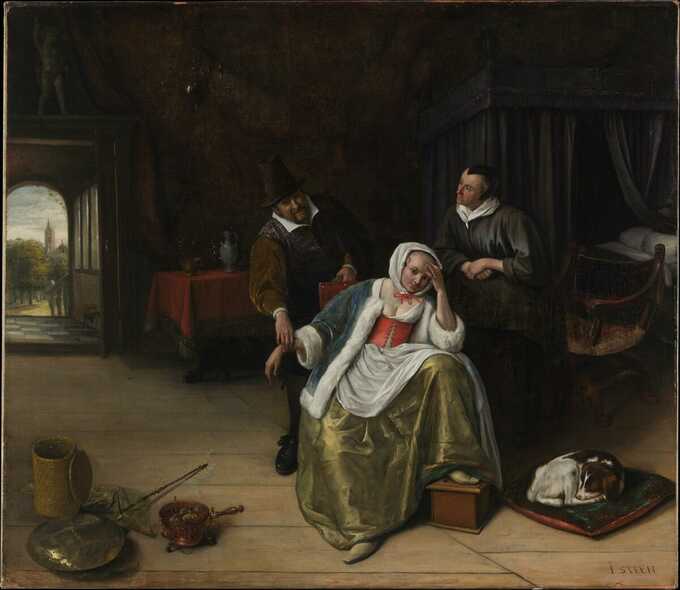 Jan Steen : La jeune fille malade d'amour