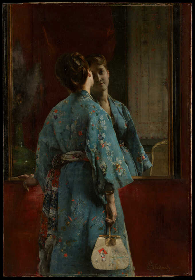 Alfred Stevens : La robe japonaise