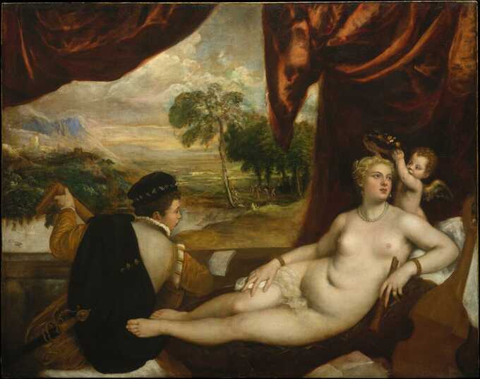 Titian : Vénus et le joueur de luth