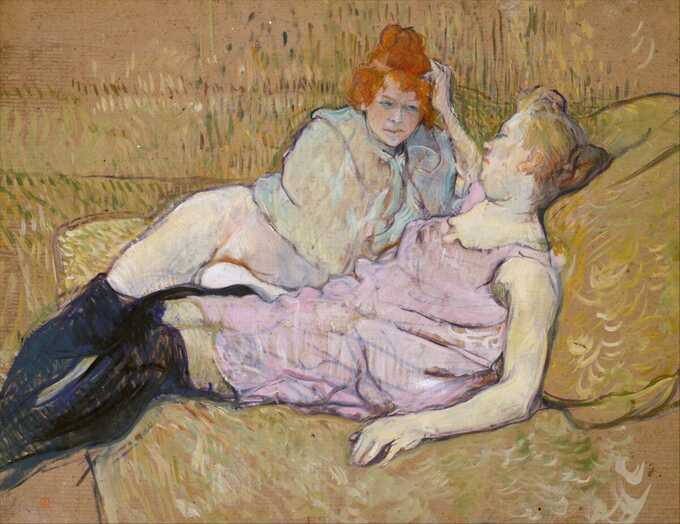 Henri de Toulouse-Lautrec : Le canapé