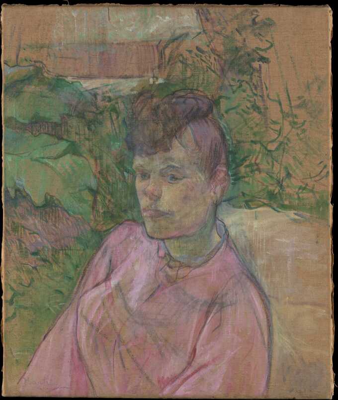 Henri de Toulouse-Lautrec : Femme au jardin de Monsieur Forest