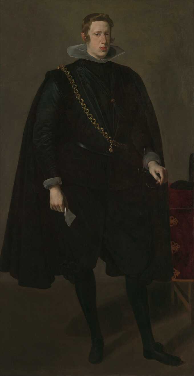 Velázquez (Diego Rodríguez de Silva y Velázquez) : Philippe IV (1605-1665), roi d'Espagne