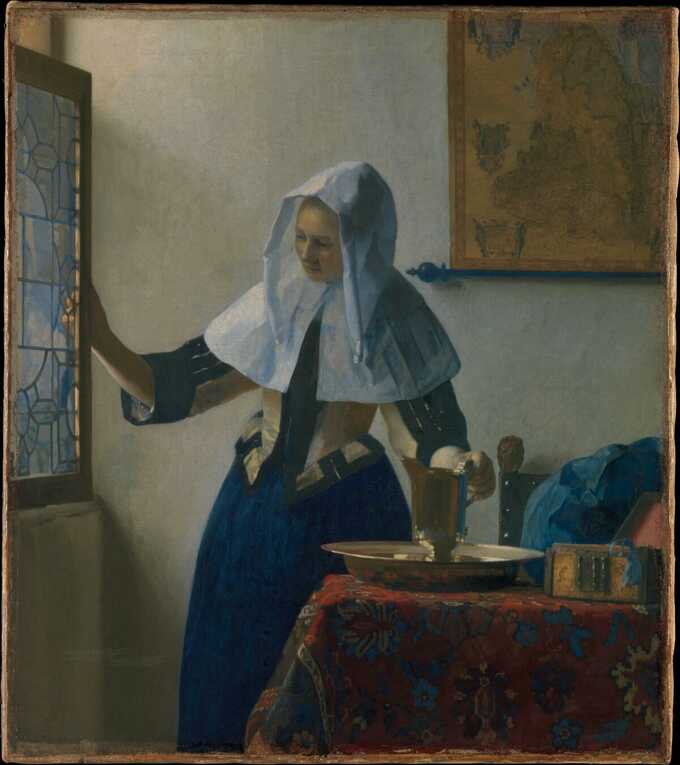 Johannes Vermeer : Jeune femme à l'aiguière