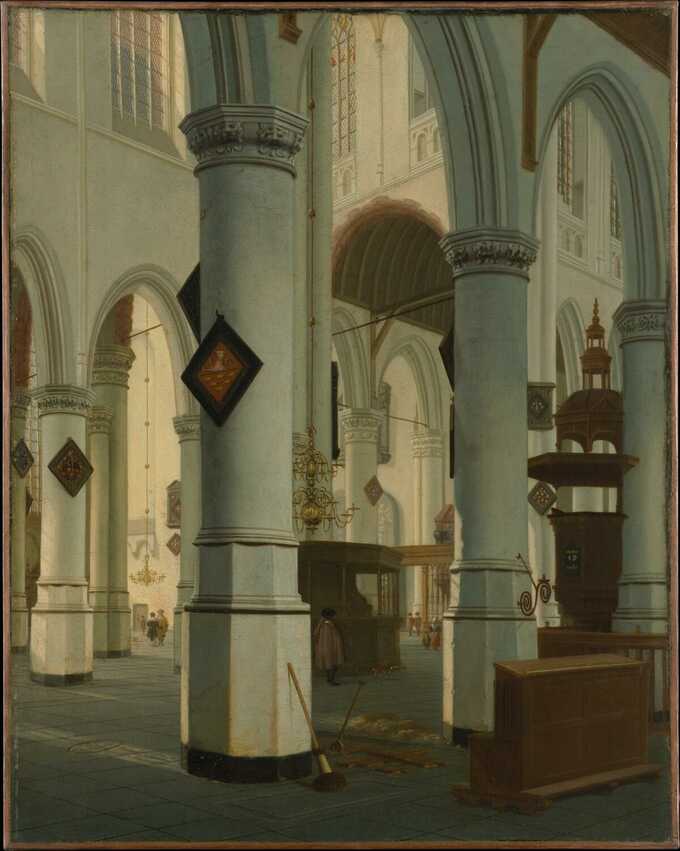 Hendrick van Vliet : Intérieur de l'Oude Kerk, Delft