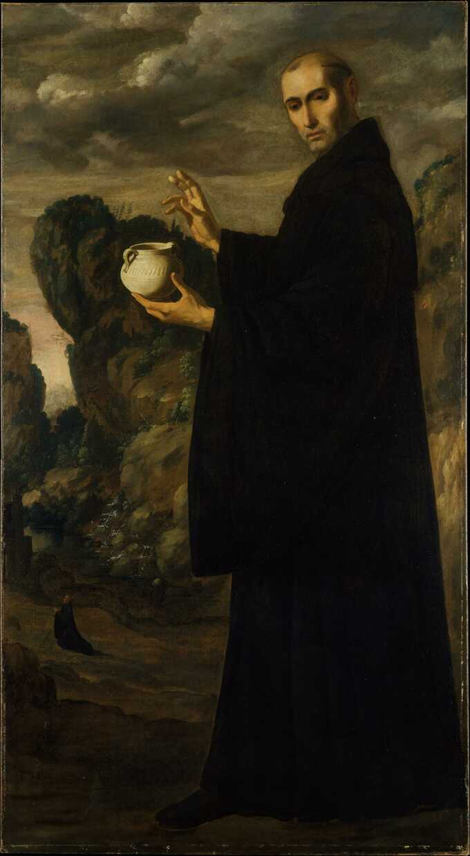 Francisco de Zurbarán : Saint Benoît