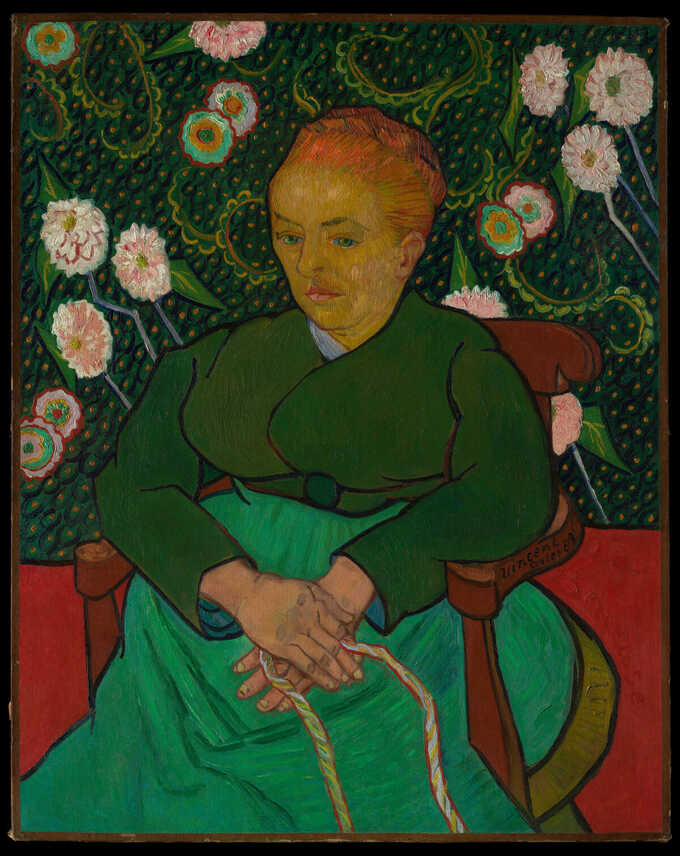 Vincent van Gogh : La Berceuse (Femme berçant un berceau ; Augustine-Alix Pellicot Roulin, 1851-1930)