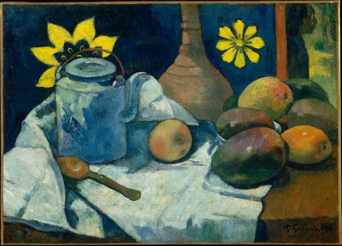 Paul Gauguin : Nature morte à la théière et aux fruits