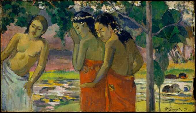 Paul Gauguin : Trois femmes tahitiennes