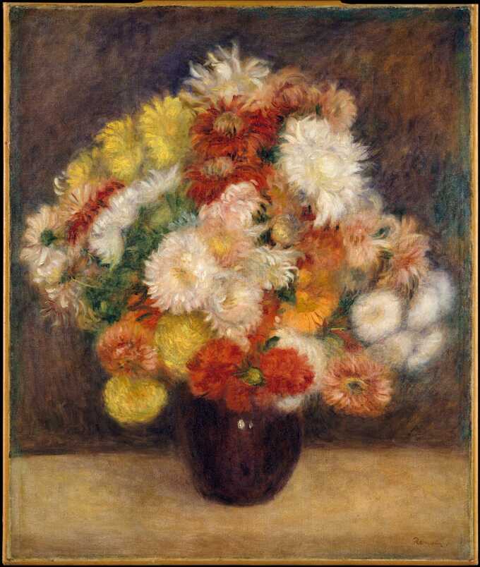 Auguste Renoir : Bouquet de Chrysanthèmes