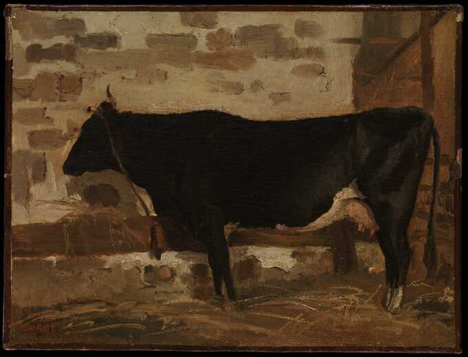 Camille Corot : Vache dans une grange