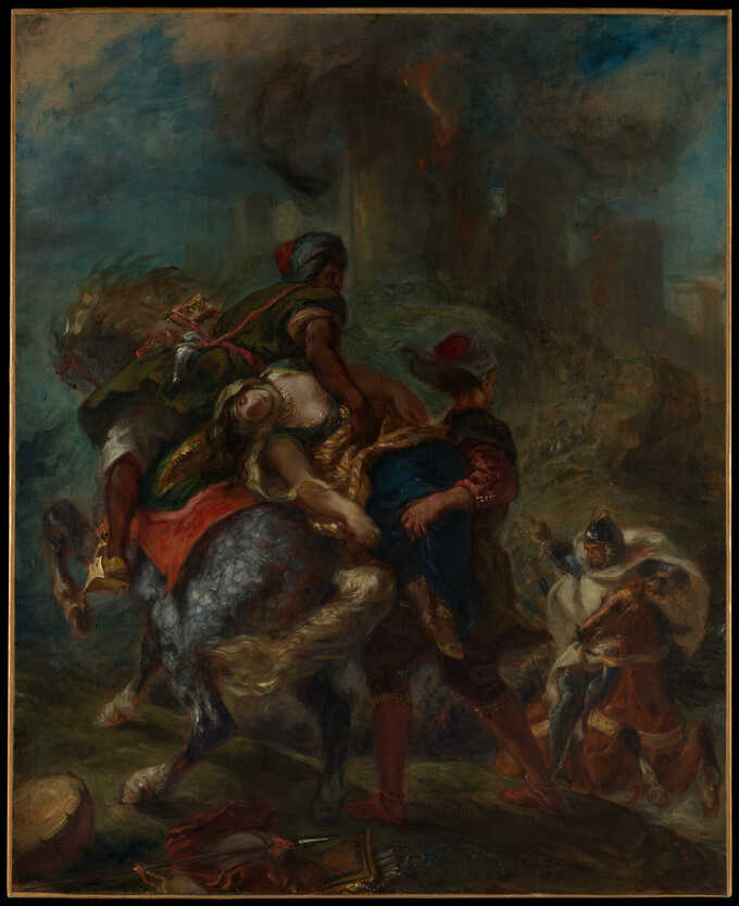 Eugène Delacroix : L'enlèvement de Rébecca