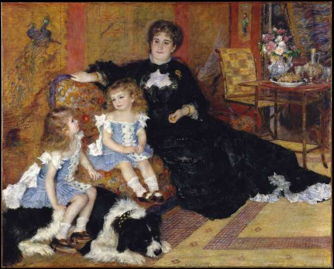 Auguste Renoir : Madame Georges Charpentier (Marguérite-Louise Lemonnier, 1848-1904) et ses enfants, Georgette-Berthe (1872-1945) et Paul-Émile-Charles (1875-1895)