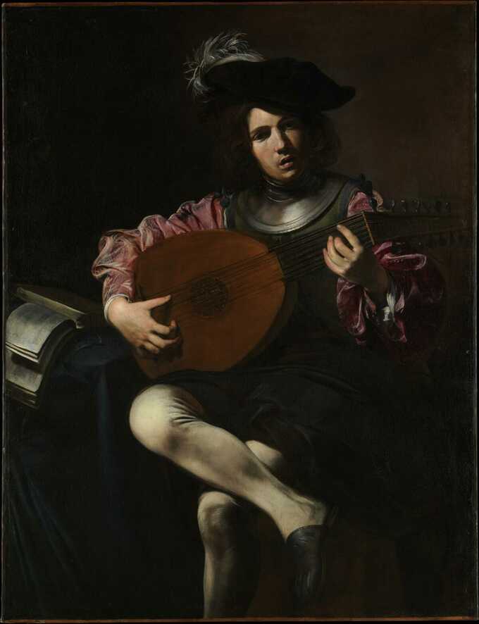 Valentin de Boulogne : Joueur de luth