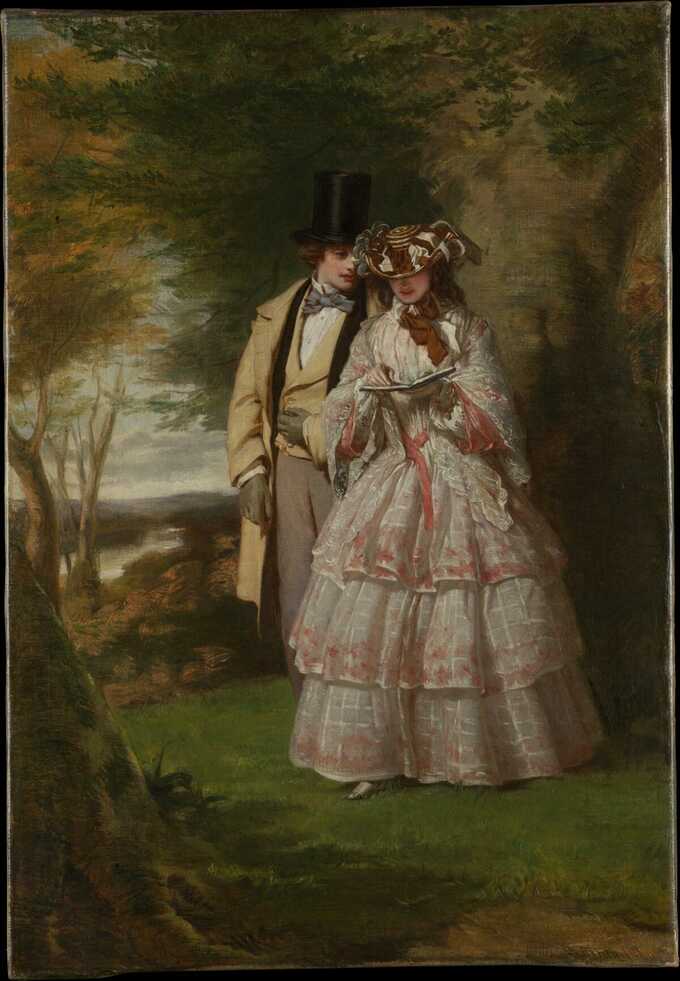 William Powell Frith : Les deux personnages centraux de "Derby Day"