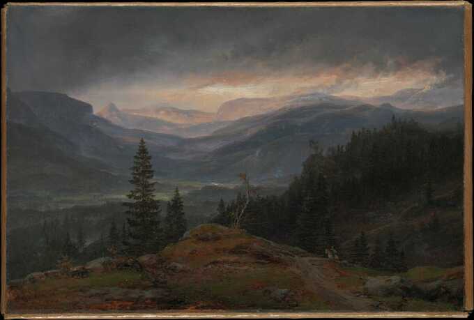 Johan Christian Dahl : Vue sur Hallingdal