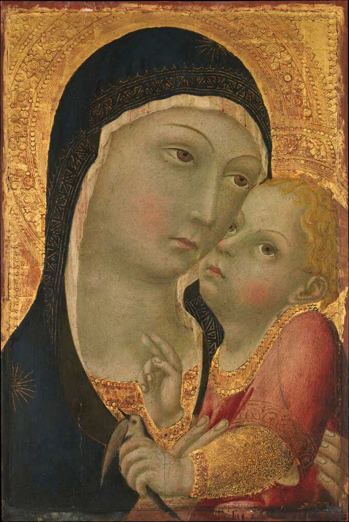 Sano di Pietro (Ansano di Pietro di Mencio) : Vierge à l'enfant
