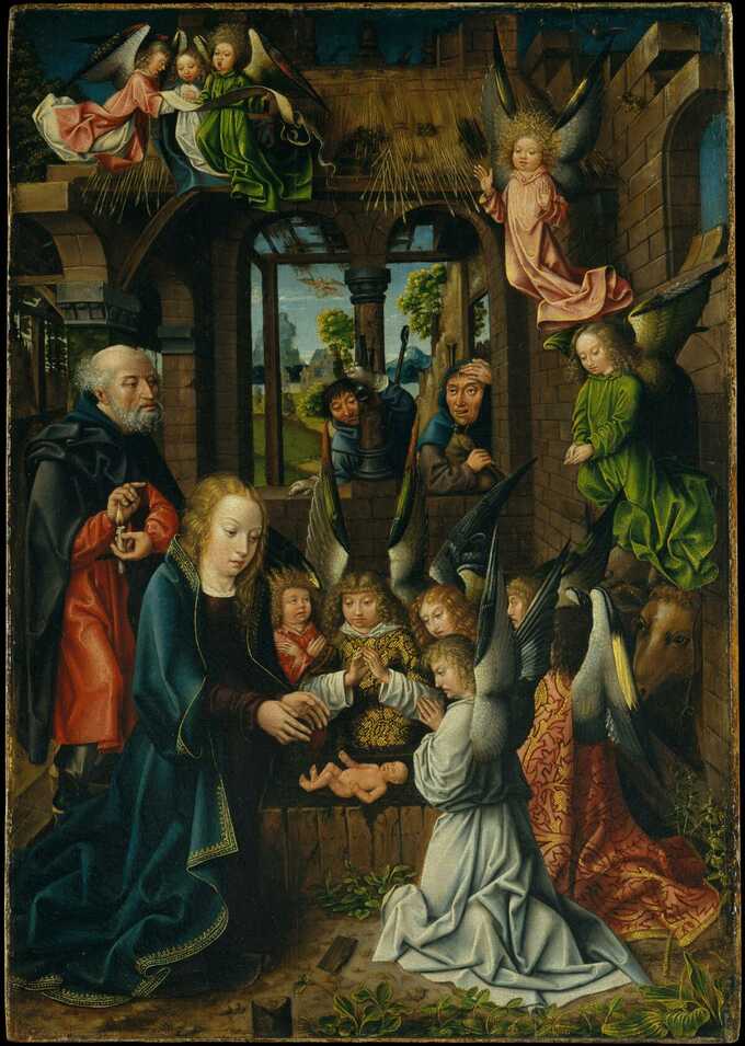 Master of Frankfurt : L'Adoration de l'Enfant Jésus