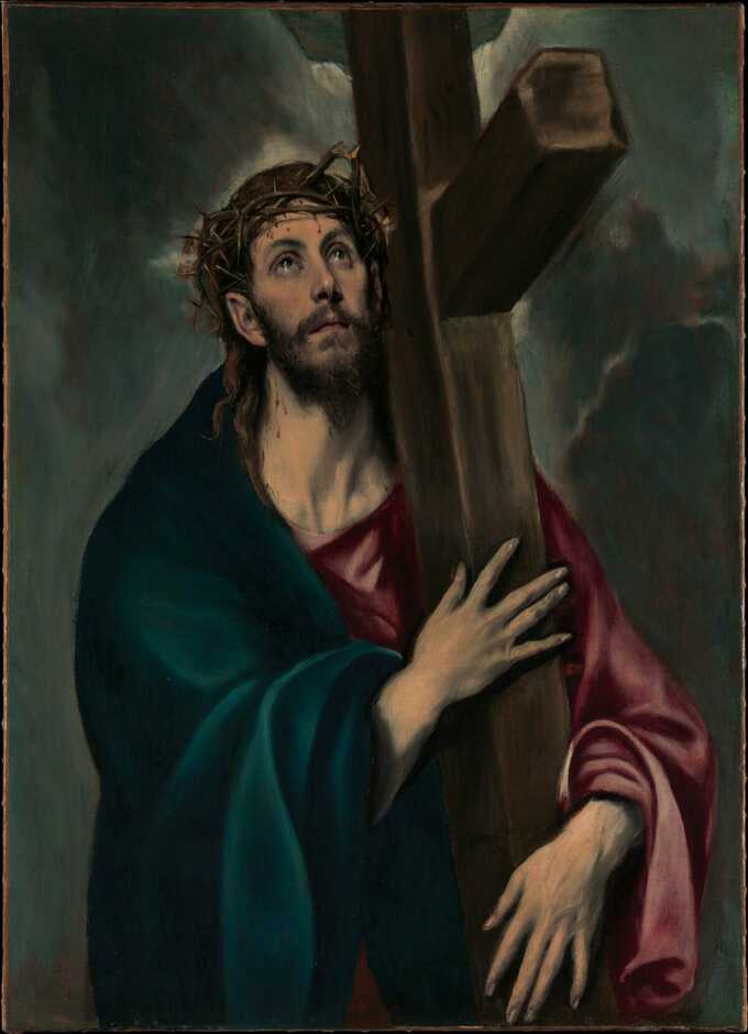 El Greco (Domenikos Theotokopoulos) : Christ portant la croix