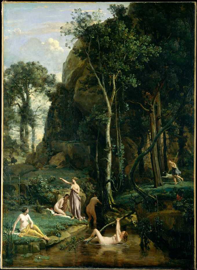 Camille Corot : Diana et Actéon (Diana surprise dans son bain)