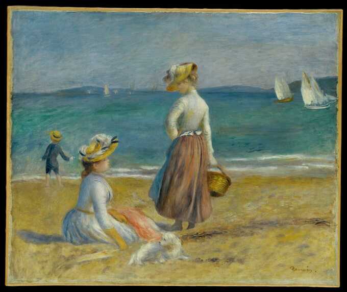 Auguste Renoir : Chiffres sur la plage