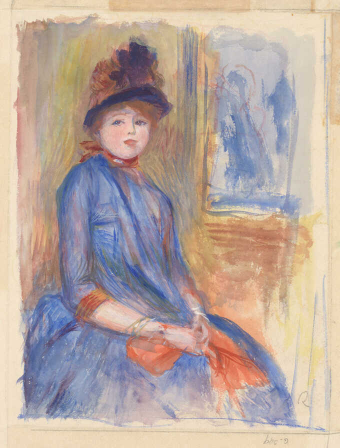 Auguste Renoir : Jeune fille en robe bleue