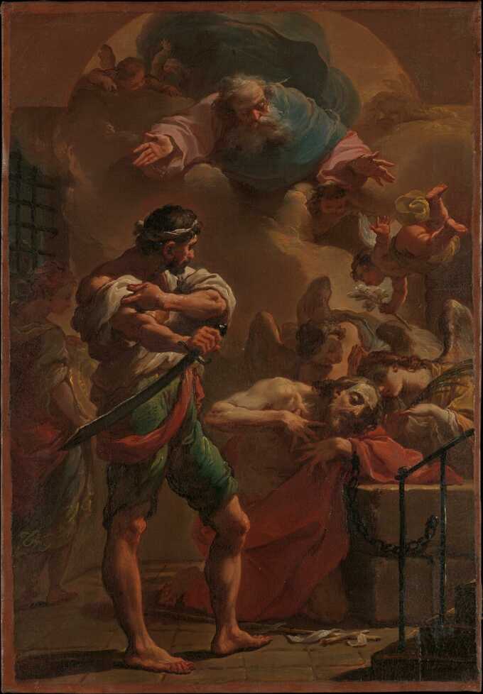 Ubaldo Gandolfi : L'exécution de saint Jean-Baptiste